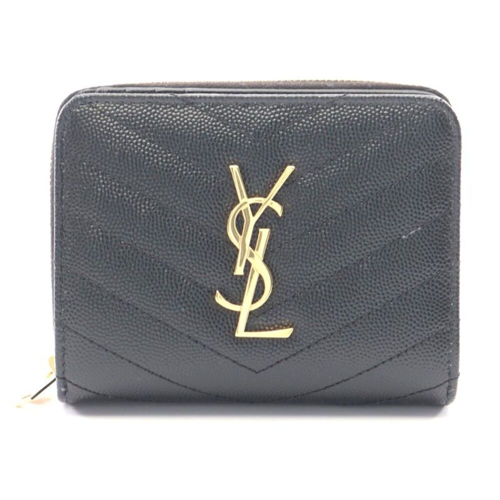Saint Laurent Monogram Leather Wallet - Picture 1 of 5